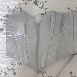SHEIN Silver Corset